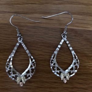 Sterling Silver with Black Hills Gold Details